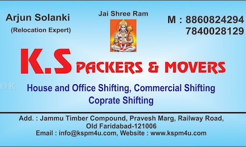 K.S Packers and Movers in Old Faridabad, Faridabad - 121006