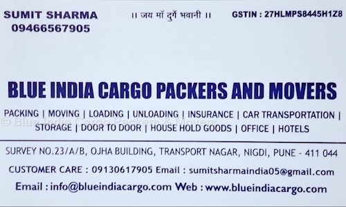 Blue India Cargo Packers & Movers in Nigdi, Pimpri Chinchwad - 411044