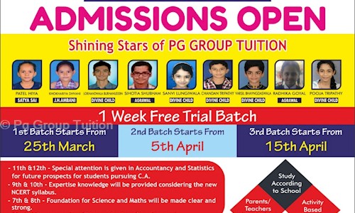 Pg Group Tuition in Vesu, Surat - 395007