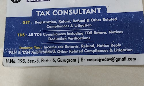 CMA Tax Consultant in Sector 5, Gurgaon - 132001