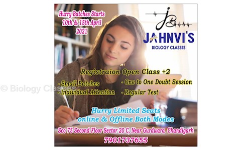 Janvi Biology Classes in Sector 20C, Chandigarh - 124507