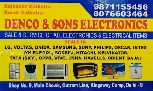 Denco and sons electronic  in Mukherjee Nagar, Delhi - 110009