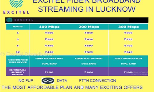 Excitel Broadband in Gomti Nagar, Lucknow - 226000