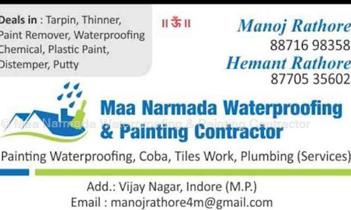 Maa Narmada Waterproofing & Painting Contractor in Indore H O, Indore - 452001
