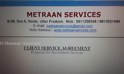 Metraan Services in Sector 6, Noida - 201301