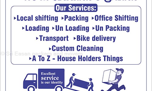 Sri Easan packers and movers in Thudiyalur, Coimbatore - 641029