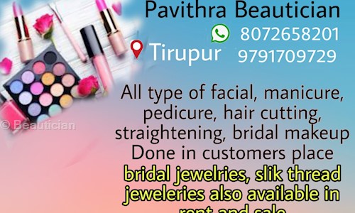 Beautician in Tirupur East, Tirupur - 641603