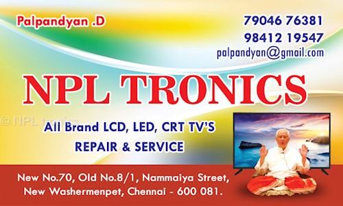 NPL tronics in Tondiarpet, Chennai - 600081