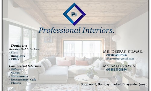 Professional interiors in Bhayander West, Mumbai - 401101
