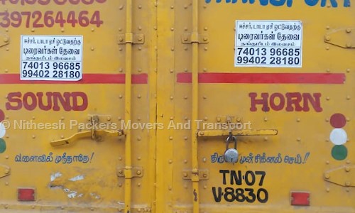 Nitheesh Packers Movers And Transport in Ashok Nagar, Chennai - 600083