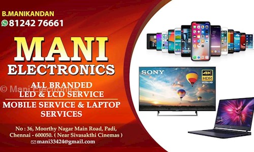 Mani Electronics in Padi, Chennai - 600050