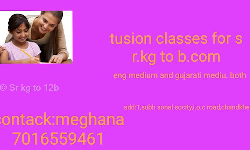 Sr kg to 12b.com tusion classes in Kaligam, Ahmedabad - 380081