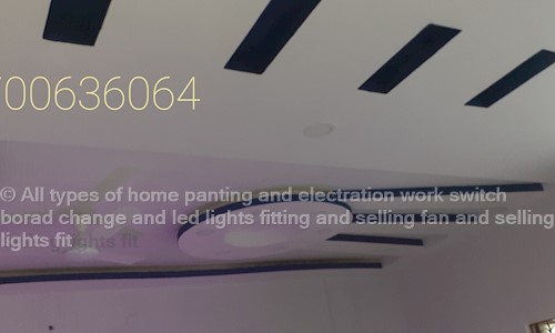 All types of home panting and electration work switch borad change and led lights fitting and selling fan and selling lights fit in Vattepally, Hyderabad - 500053