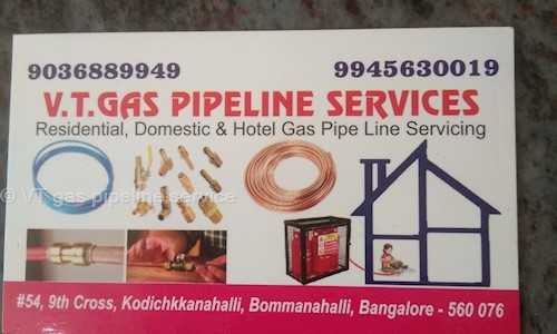 VT gas pipeline service in Bommanahalli, Bangalore - 560076