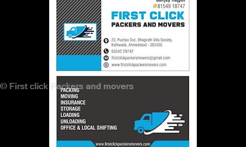First click Packers and movers in Odhav, Ahmedabad - 382988