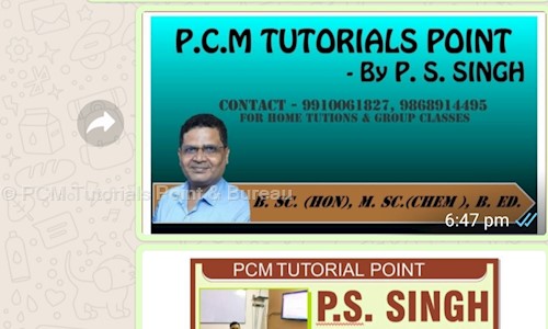 PCM Tutorials Point & Bureau in Vikaspuri, Delhi - 110018