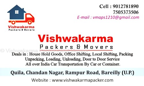 Vishwakarma Packers and Movers in Bareilly City, Bareilly - 243003