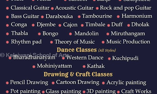 Kalaiwani School of Arts in Perumbakkam, Chennai - 600126