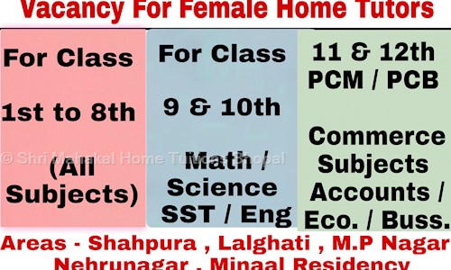 Shri Mahakal Home Tuitions Bhopal in New Minal Residency, Bhopal - 462023
