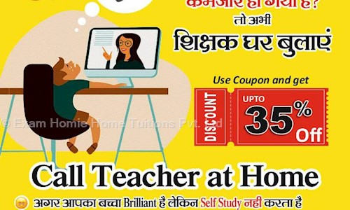 Exam Homie Home Tuitions Pvt. Ltd. Company in Mowa, Raipur - 492014