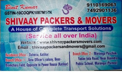 Shivaay Packers & Movers in Durgapur, Katihar - 854105