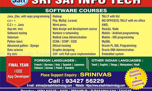 Sri Sai Info Technology in Villivakkam, Chennai - 600049