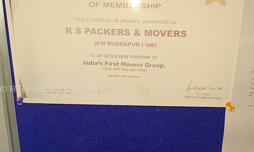 R S Packers and Movers in Balicha, Udaipur - 313001