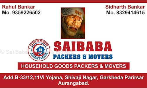 Sai Baba Packers & Movers in Garkheda, Aurangabad - 431005