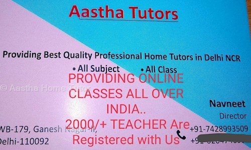 Aastha Home Tutor in Vaishali Sector 5, Ghaziabad - 201011