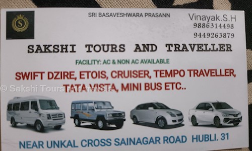 Sakshi Tours and travels  in Gokul Road, Hubli - 580031