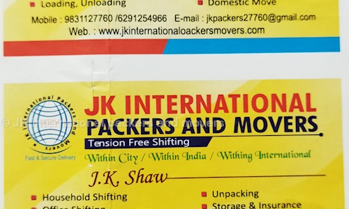 JK International packers and movers in Haltu, Kolkata - 700078