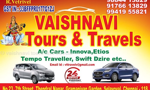 vaishnavi tours and travels in Selaivayal, Chennai - 600118