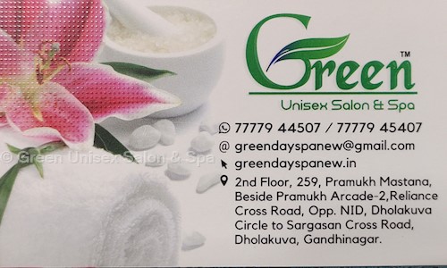 Green Unisex Salon & Spa in Kudasan, Gandhinagar - 382421