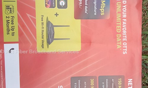 Act Fiber Broadband Services in Rohini, Delhi - 110085