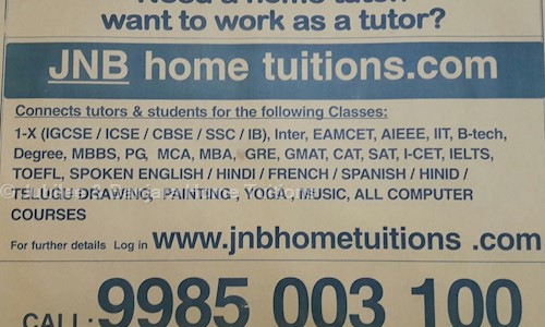 Jubliee N Banjara Tutions Academy in Somajiguda, Hyderabad - 500004