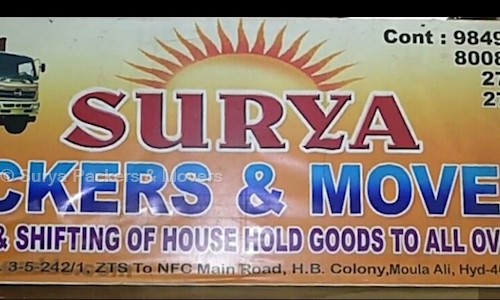 Surya Packers & Movers in Moulali, Hyderabad - 500040