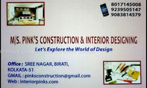 Pink's Construction & Interior Design  in Birati, Kolkata - 700051