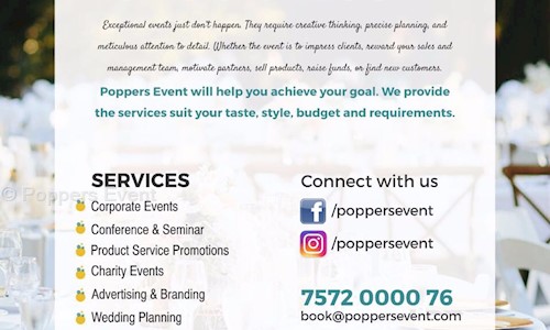 Poppers Event in Station Road, Lucknow - 226001