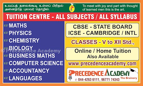 Precedence Academy in Anna Nagar West Extension, Chennai - 600101