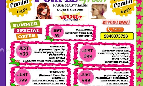 Purple Green Hair & Beauty Salon in Saidapet, Chennai - 600015