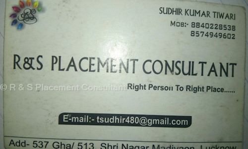R & S Placement Consultant in Sitapur Road, Lucknow - 226021
