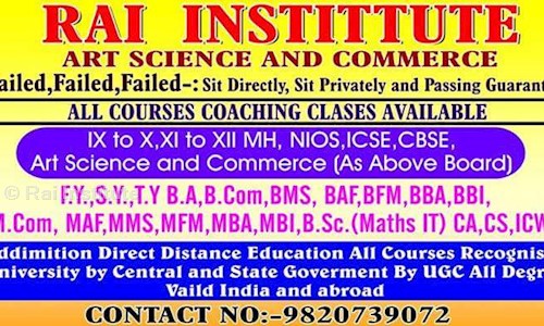Rai Institute in Nerul, Mumbai - 403114