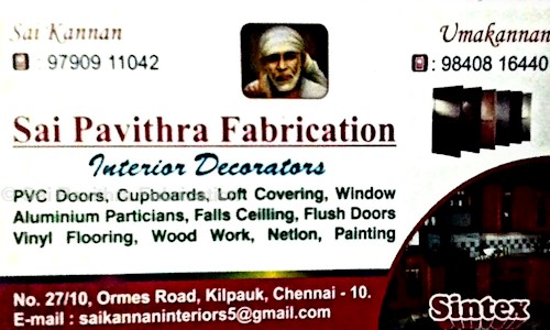 Sai Pavithra Fabrication in Kilpauk, Chennai - 600010