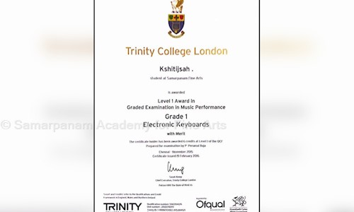 Samarpanam Academy For Fine Arts in Adyar, Chennai - 600020