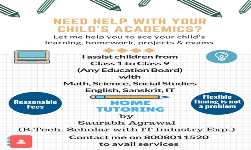 Saurabh Agrawal Home Tutoring in Hitech City, Hyderabad - 500084