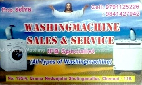 Selvam Washing Machine Repair & Service in Vettuvankeni, Chennai - 600041