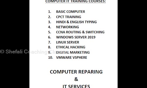 Shefali Coaching Classes in Hari Ganga Nagar, Bhopal - 462047