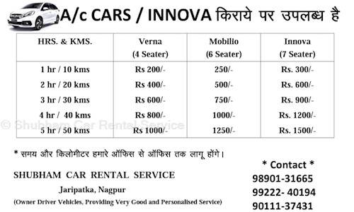 Shubham Car Rental Service  in Jaripatka, Nagpur - 440014