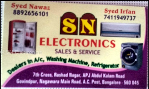 SN Electronics in Nagavara, Bangalore - 560045