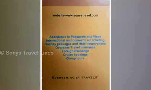 Sonys Travel Lines in Sudhama Nagar, Bangalore - 560002